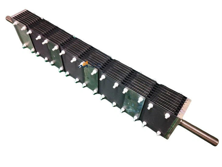 What is the lifespan of a DSA titanium anode?